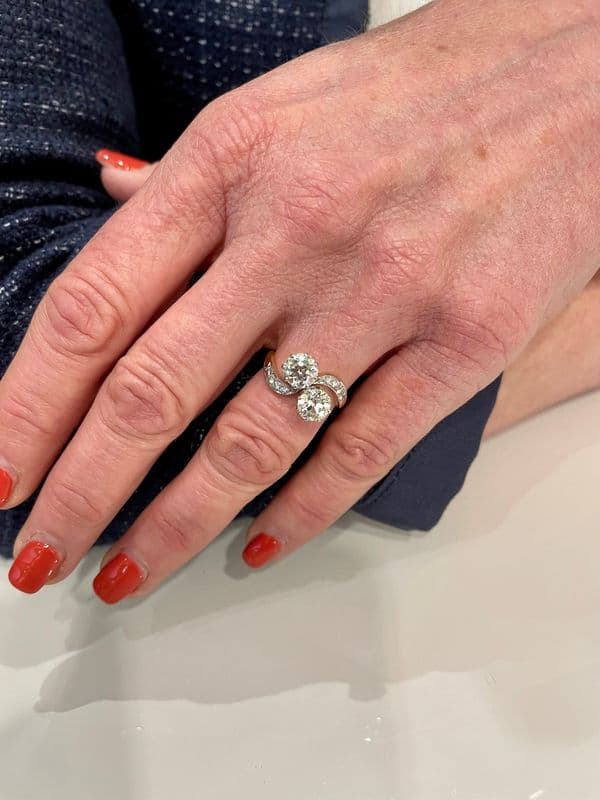 BAGUE TOI ET MOI DIAMANTS — vue 2