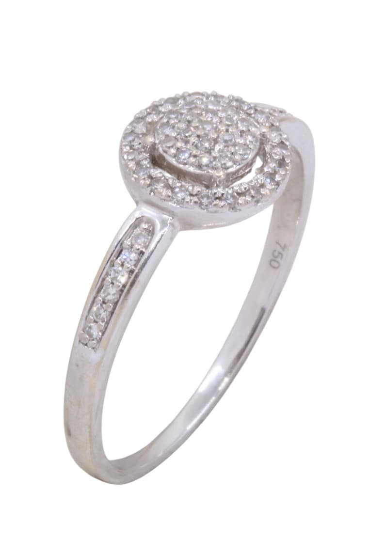 BAGUE DIAMANTS MODERNE — vue 3