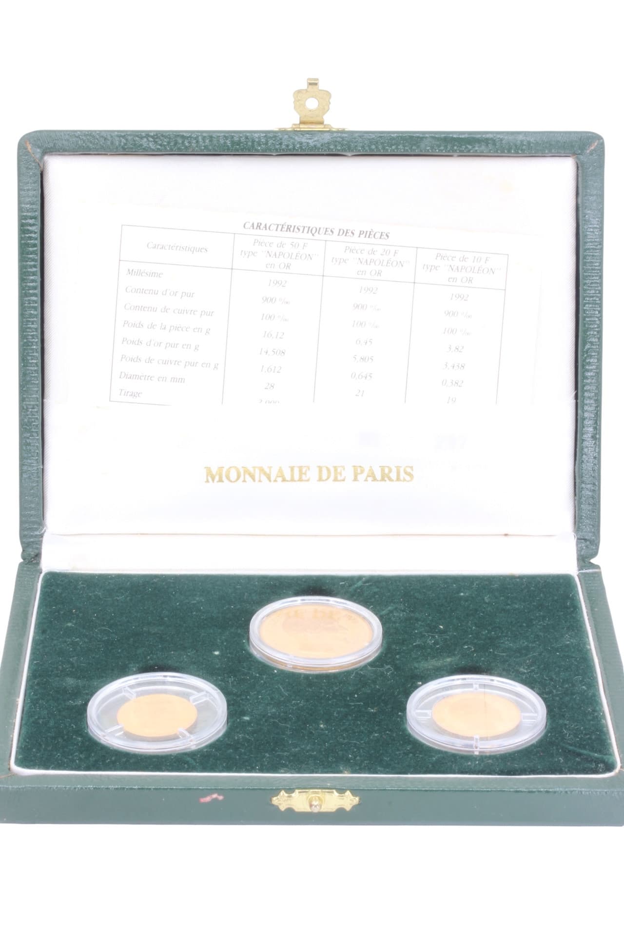 COFFRET PIECES NAPOLEON III MONNAIE DE PARIS — vue 2