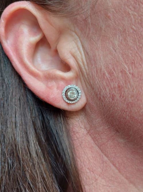 CLOUS MODERNES DIAMANTS — vue 2