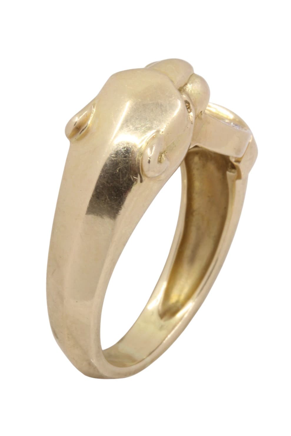BAGUE PANTHÈRE ÉMERAUDES ET DIAMANTS — vue 3