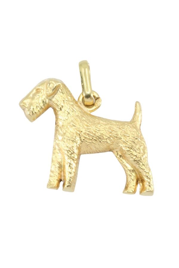 PENDENTIF CHIEN FOX TERRIER — vue 1