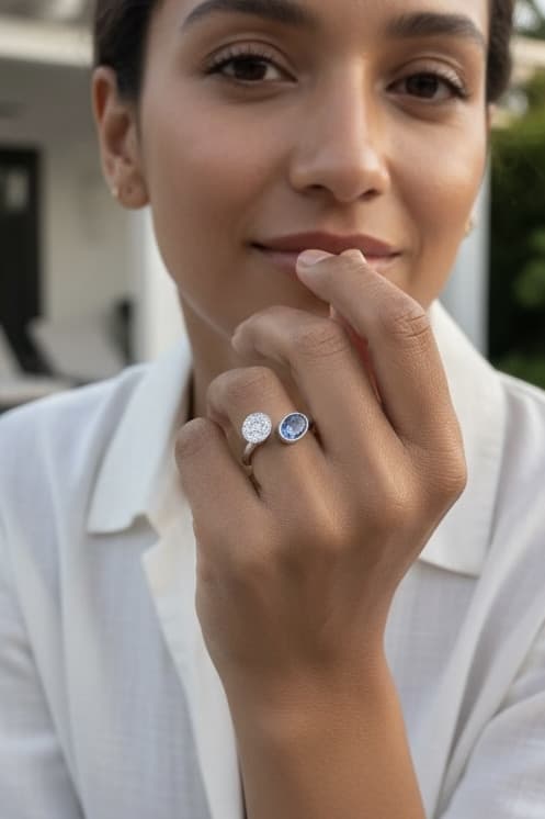 BAGUE TOI ET MOI MODERNE — vue 2