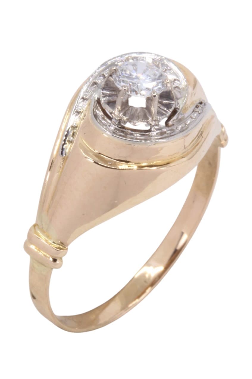 BAGUE DIAMANTS 1950' — vue 2