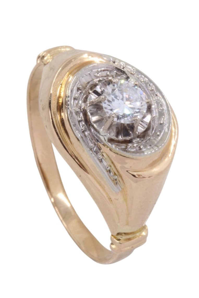 BAGUE DIAMANTS 1950' — vue 3