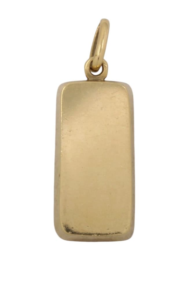 PENDENTIF LINGOT MODERNE — vue 3