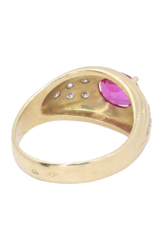 BAGUE RUBIS DIAMANTS — vue 6