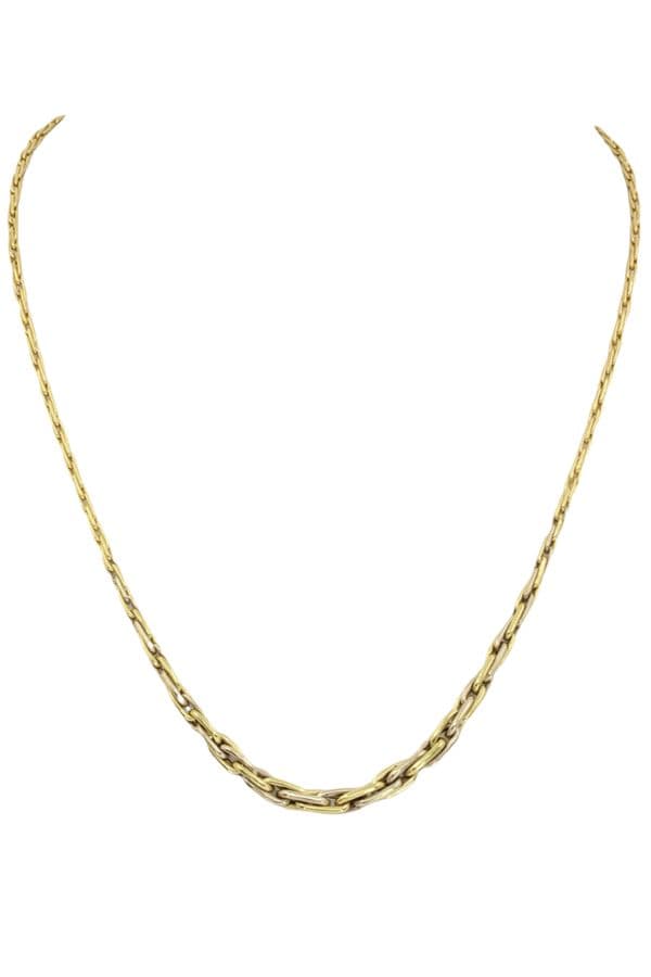COLLIER MODERNE MAILLE FANTAISIE — vue 1