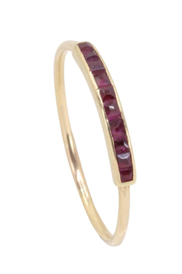 BAGUE RUBIS CALIBRÉS — vue 4