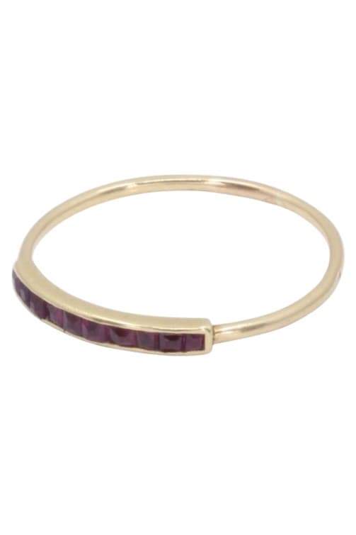 BAGUE RUBIS CALIBRÉS — vue 5