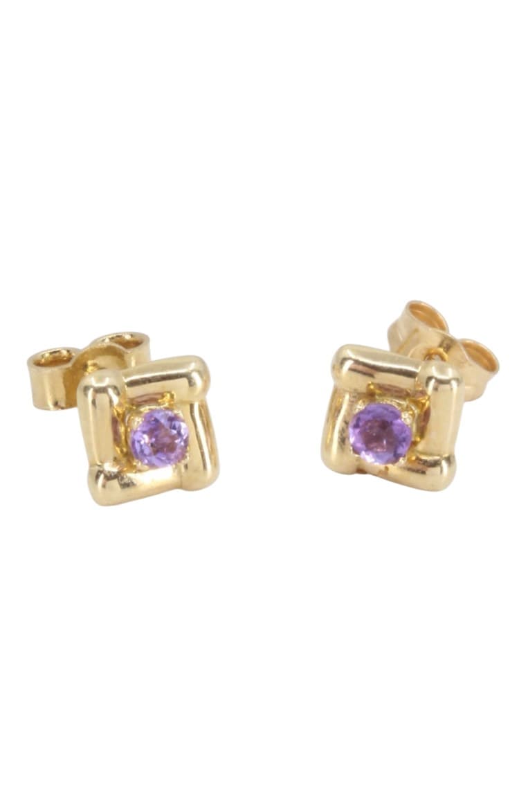 BOUCLES D'OREILLES AMÉTHYSTE — vue 3