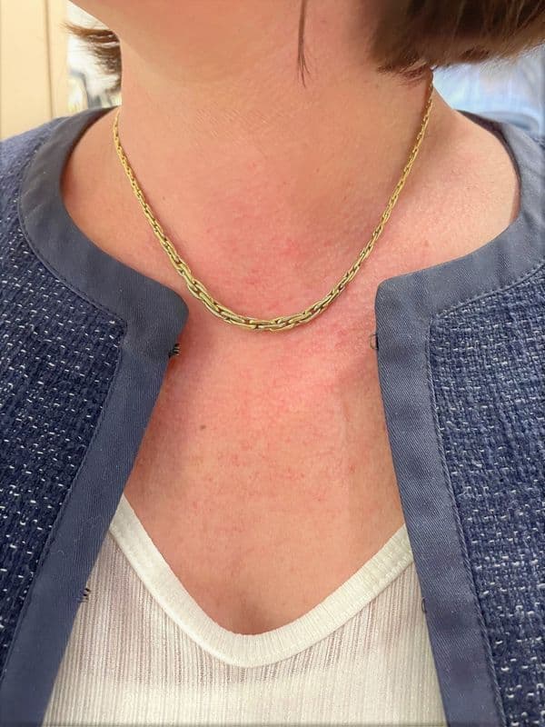 COLLIER MODERNE MAILLE FANTAISIE — vue 2