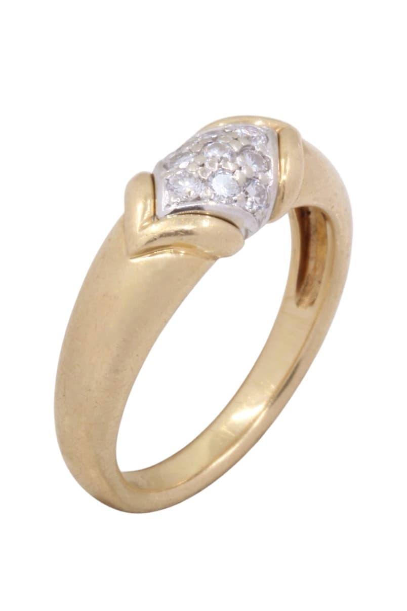 BAGUE MODERNE DIAMANTS — vue 2