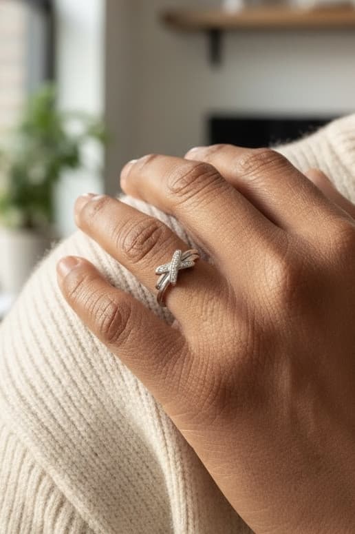 BAGUE CHAUMET JEUX DE LIENS DIAMANTS — vue 2