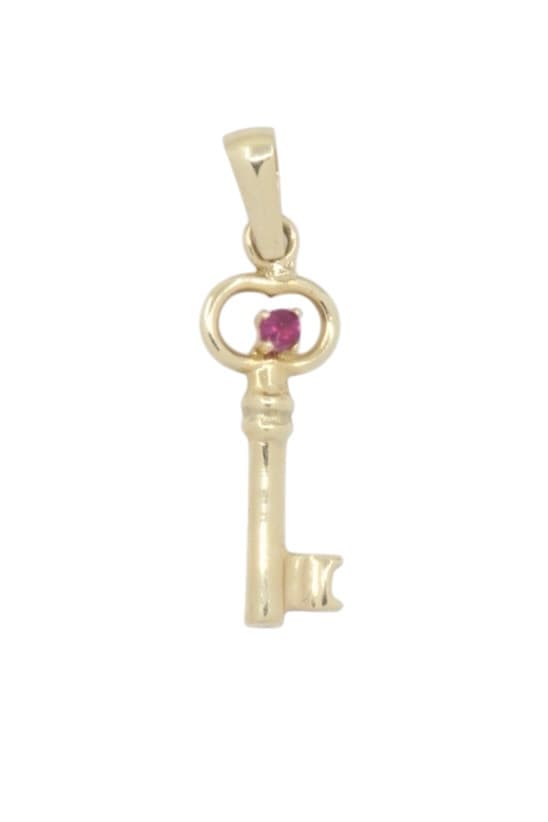 PENDENTIF CLÉ RUBIS — vue 1