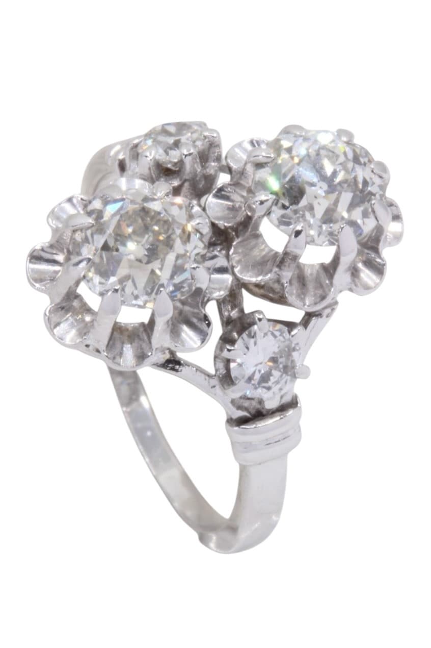 BAGUE ART-NOUVEAU DIAMANTS — vue 4