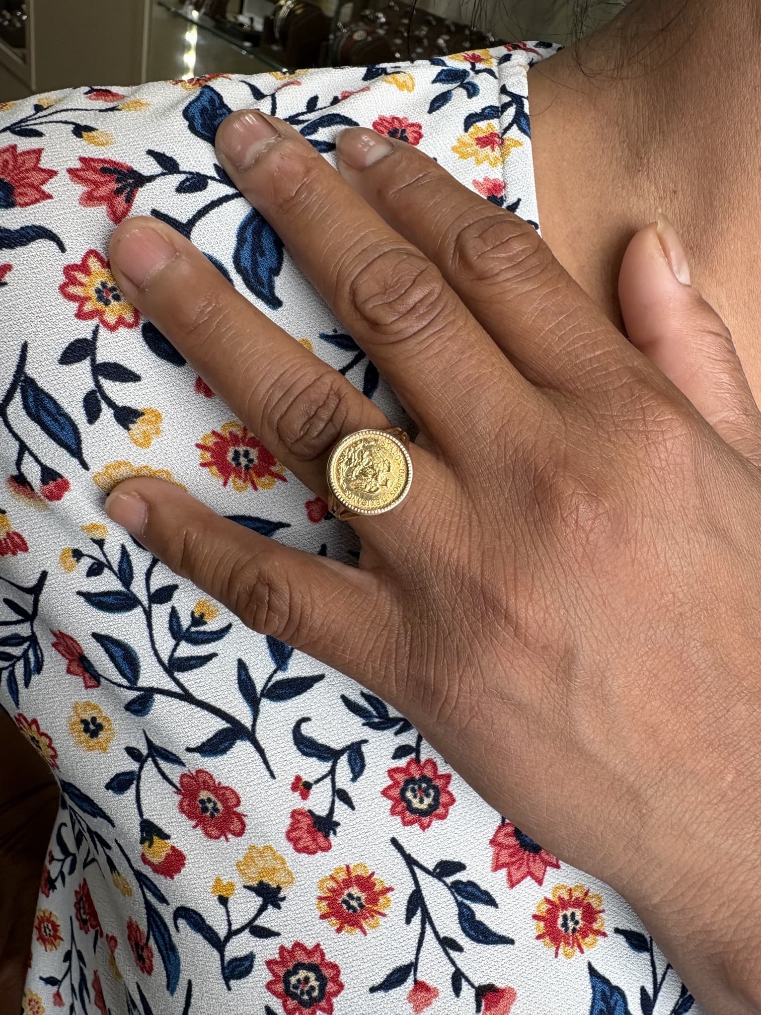 BAGUE PIÈCE 2 PESOS — vue 2