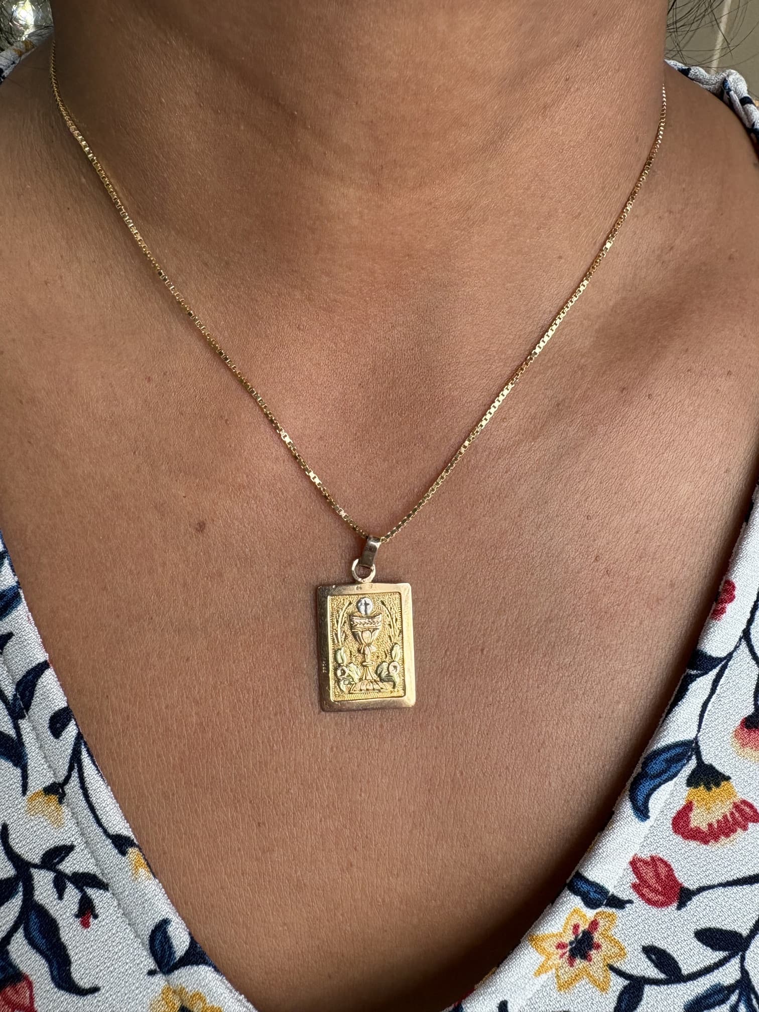 MEDAILLE ANCIENNE CALICE — vue 2