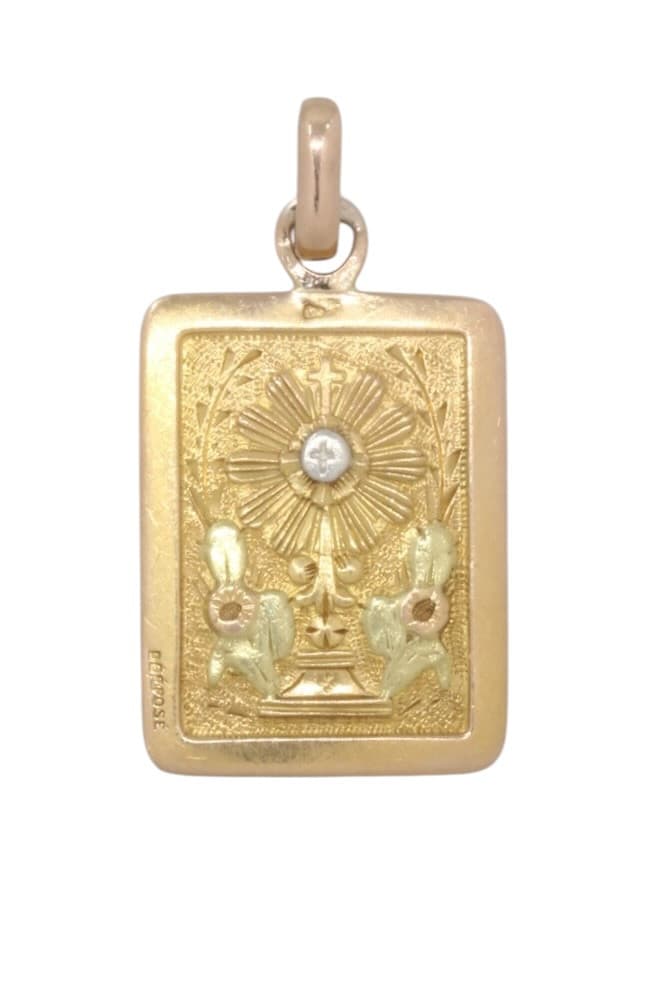 MEDAILLE ANCIENNE SAINT ESPRIT 3 ORS — vue 1