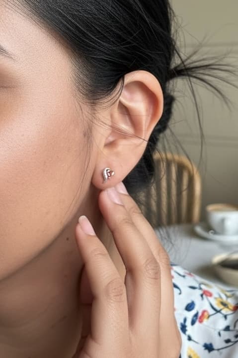 BOUCLES D'OREILLES 2ORS SPINELLES — vue 2