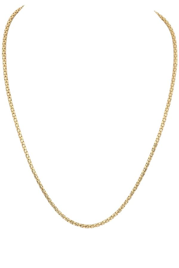 COLLIER MAILLE RONDE FANTAISIE — vue 1