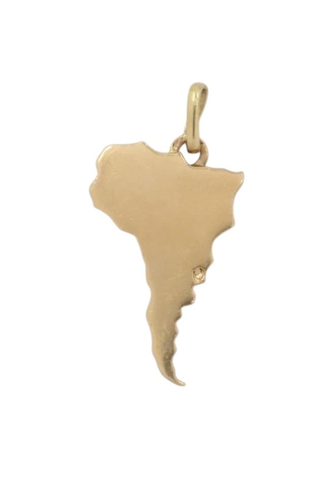 PENDENTIF CARTE AMÉRIQUE DU SUD