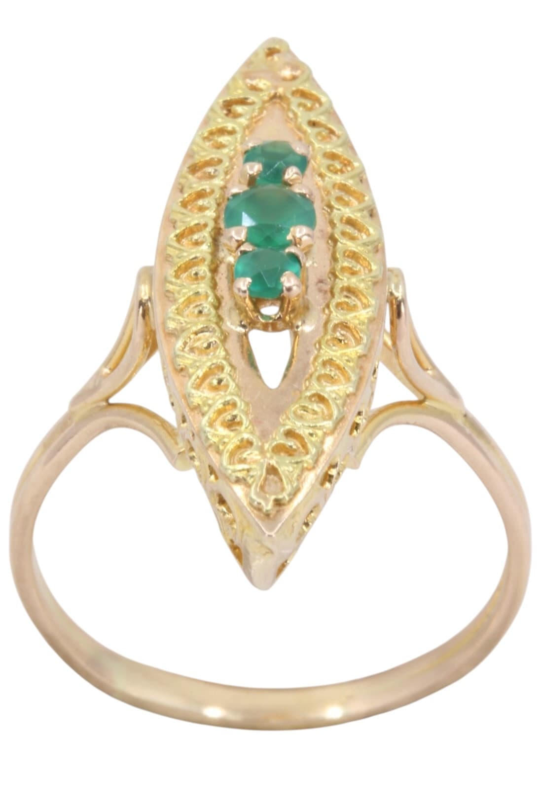 MARQUISE MODERNE ÉMERAUDE