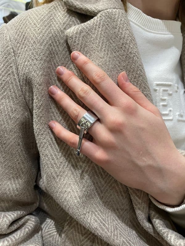 BAGUE ARGENT PIANEGONDA — vue 2