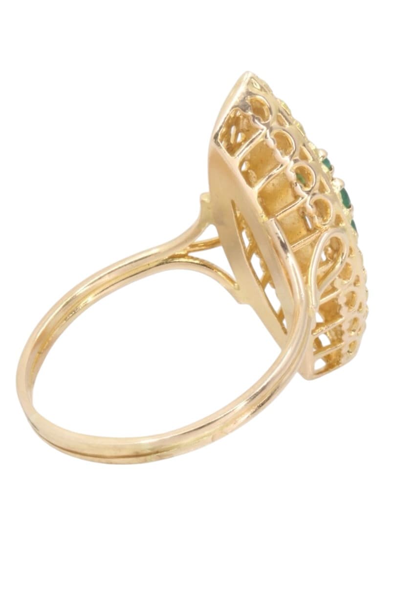 MARQUISE MODERNE ÉMERAUDE — vue 5