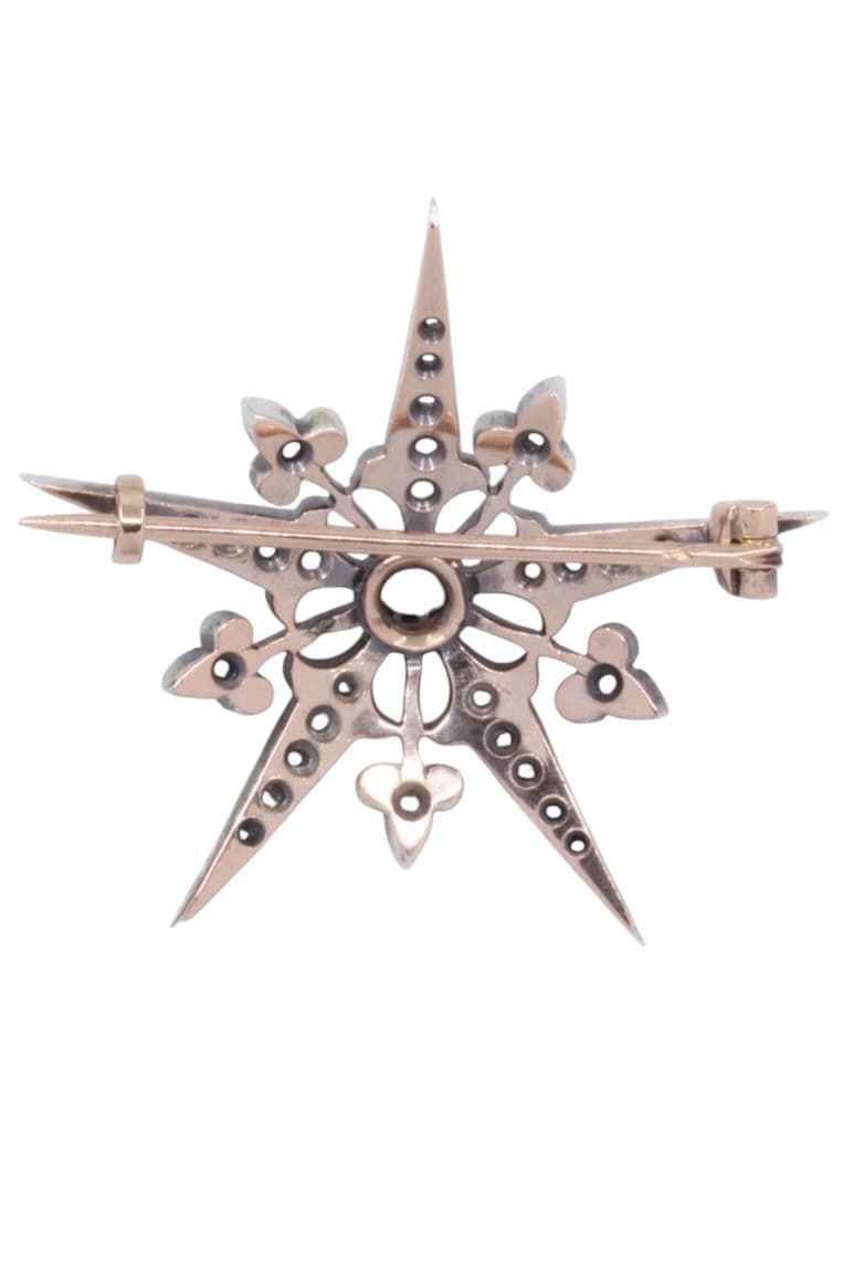 BROCHE ÉTOILE DIAMANTS — vue 3