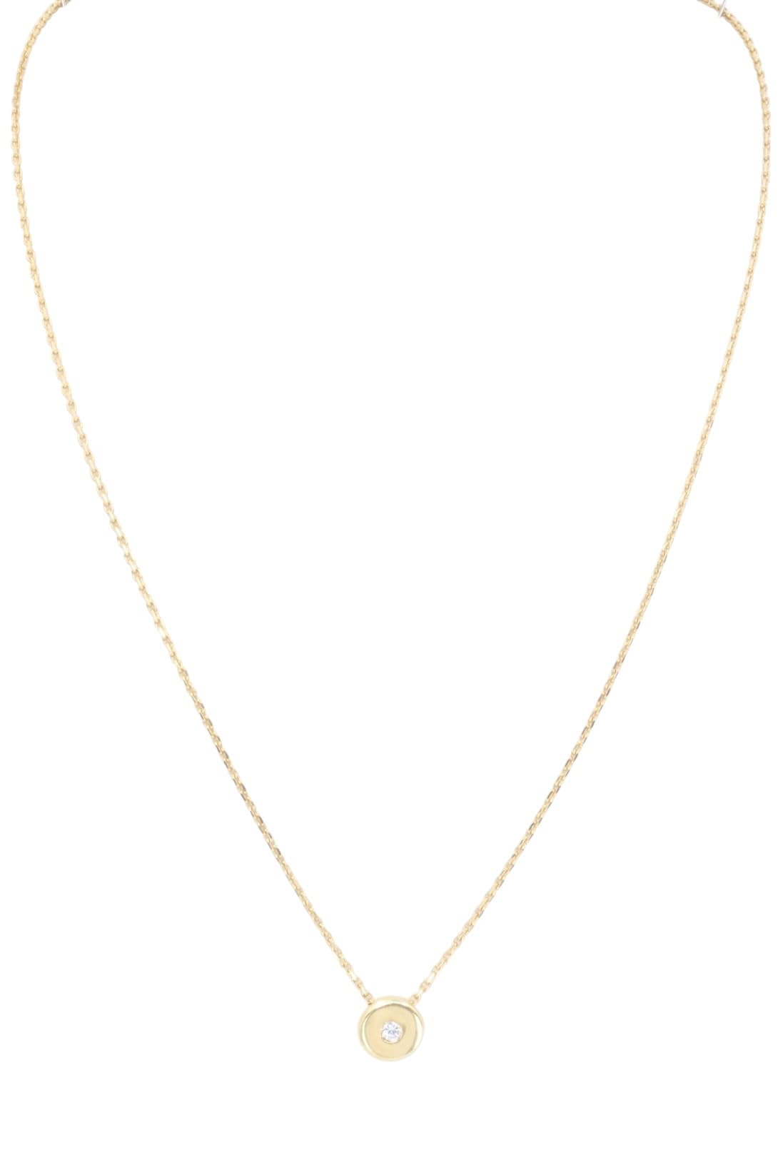 COLLIER DIAMANT SOLITAIRE — vue 1