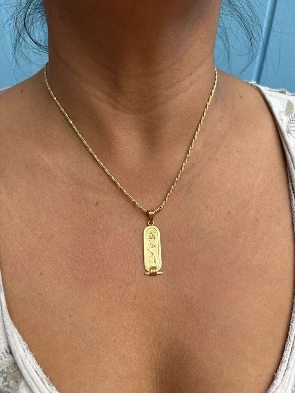 PENDENTIF CARTOUCHE ÉGYPTIEN — vue 2