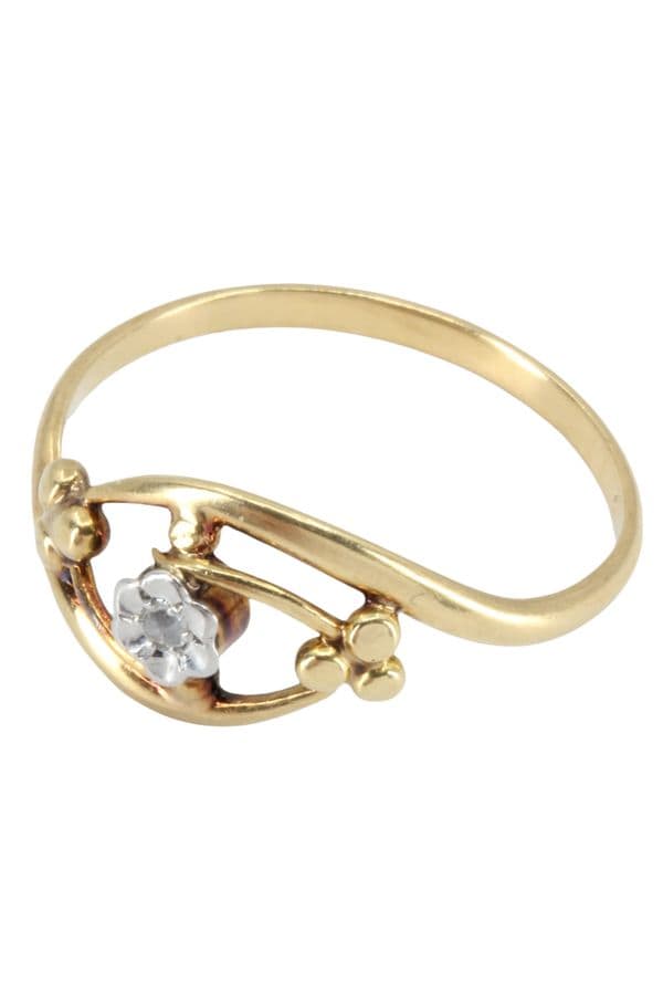 BAGUE ANCIENNE ART-NOUVEAU — vue 3