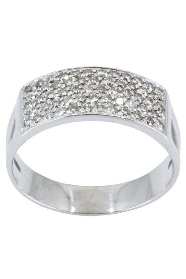 BAGUE PAVAGE DIAMANTS — vue 1