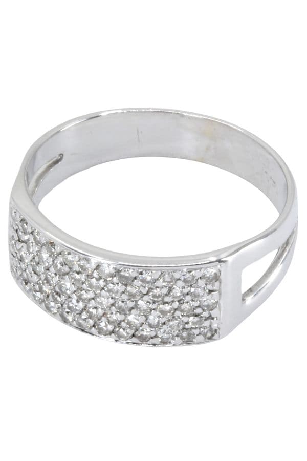BAGUE PAVAGE DIAMANTS — vue 3