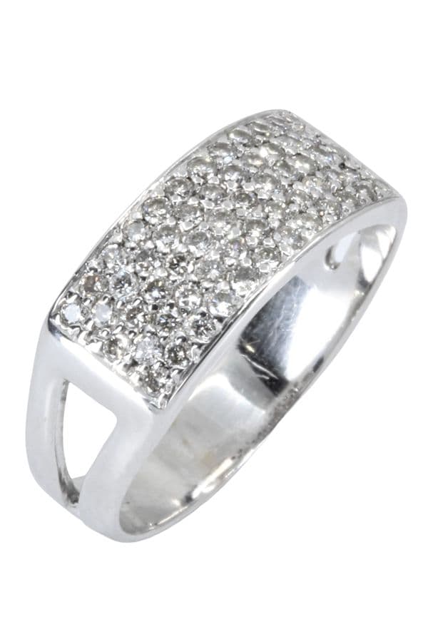 BAGUE PAVAGE DIAMANTS — vue 4