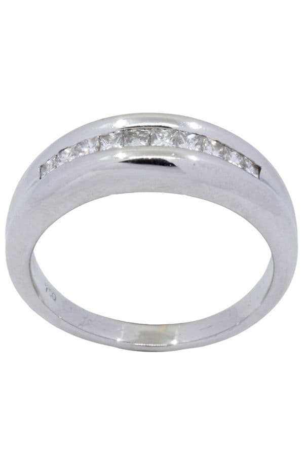 BAGUE MODERNE DIAMANTS — vue 1