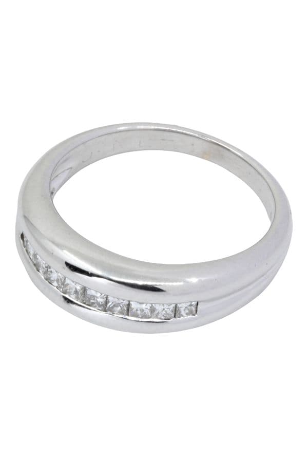 BAGUE MODERNE DIAMANTS — vue 3