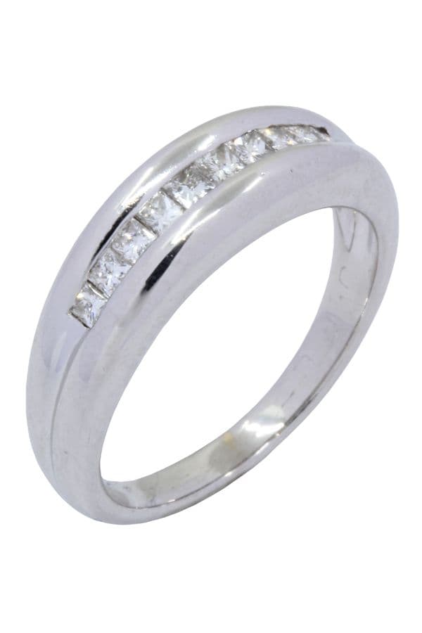 BAGUE MODERNE DIAMANTS — vue 4