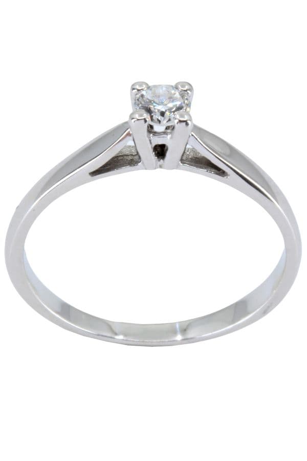 SOLITAIRE DIAMANT 0.13 CARAT — vue 1