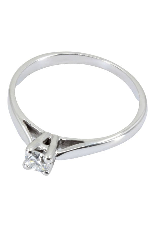 SOLITAIRE DIAMANT 0.13 CARAT — vue 2