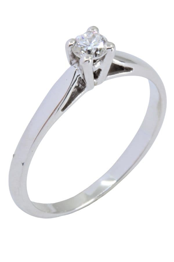 SOLITAIRE DIAMANT 0.13 CARAT — vue 3