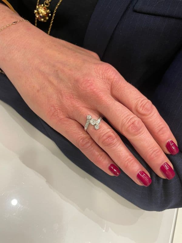 BAGUE ANCIENNE ART-DECO — vue 2