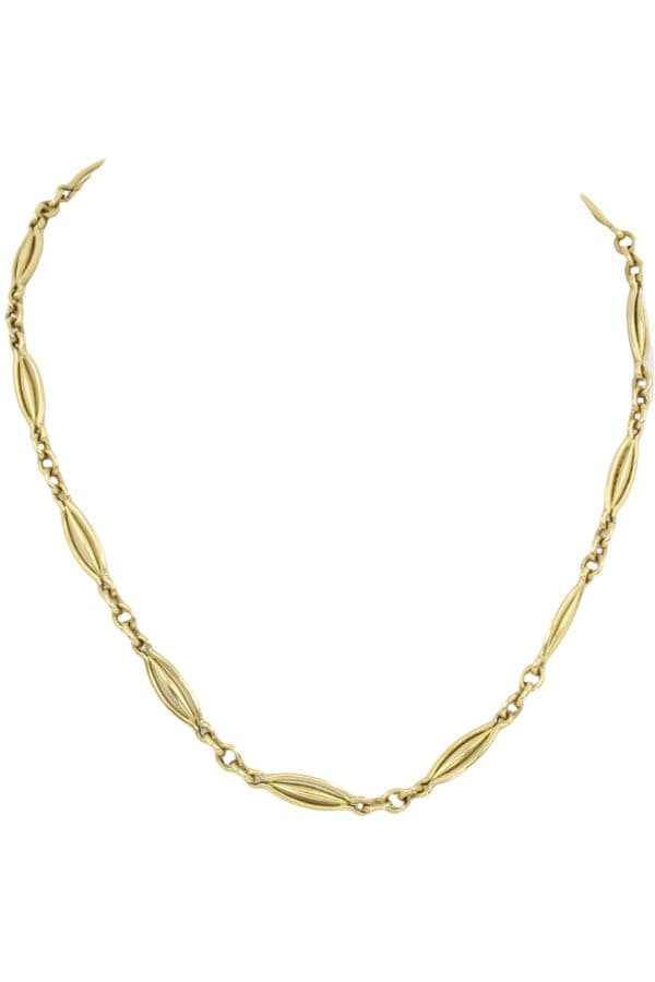 COLLIER ANCIEN CHAINE DE MONTRE — vue 1