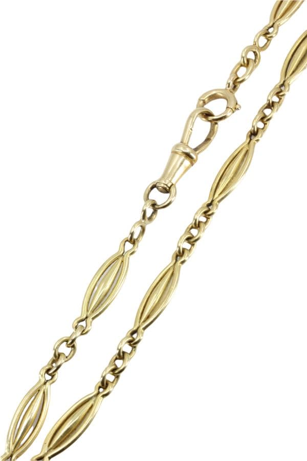 COLLIER ANCIEN CHAINE DE MONTRE — vue 3