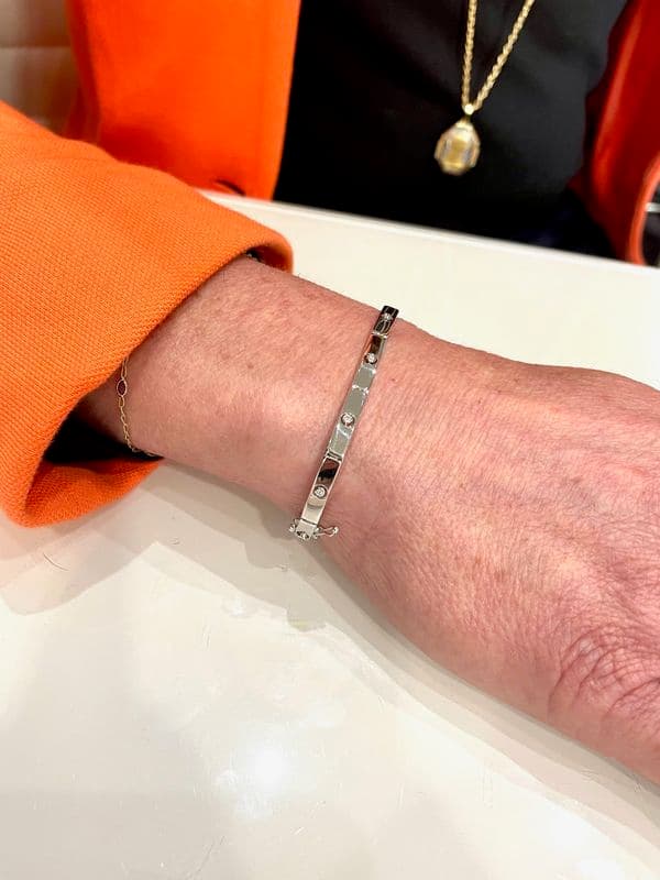 BRACELET DIAMANTS SIGNÉ GAREL — vue 2