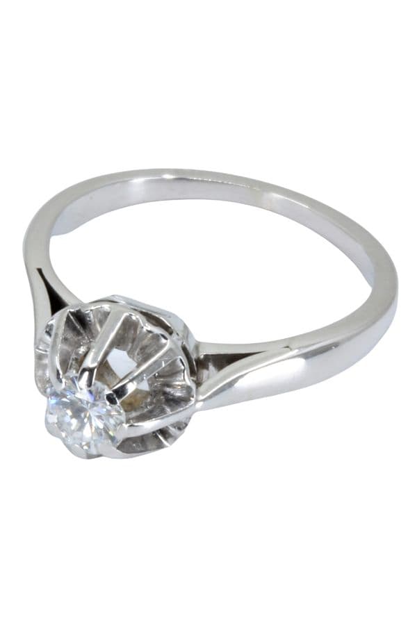 SOLITAIRE ANCIEN DIAMANT 0.25 CARAT — vue 2