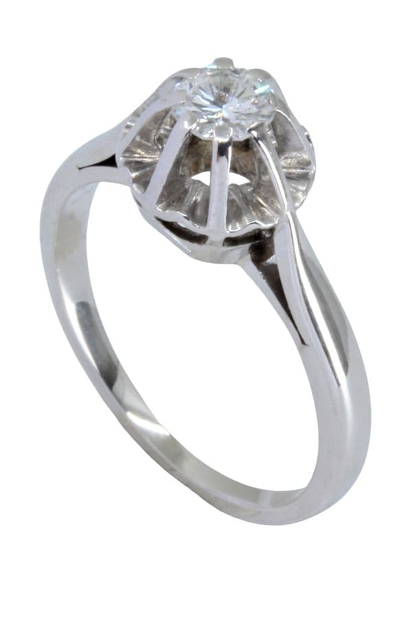 SOLITAIRE ANCIEN DIAMANT 0.25 CARAT — vue 3