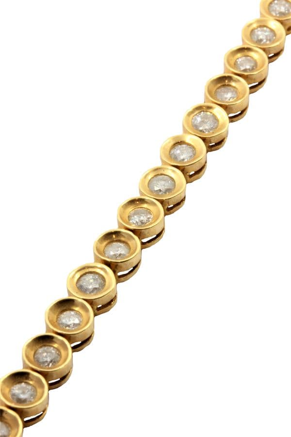 BRACELET LIGNE DIAMANTS — vue 3