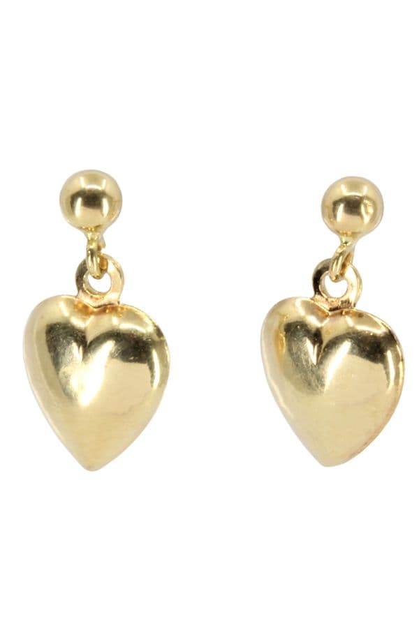 BOUCLES D'OREILLES PENDANTES COEURS — vue 1